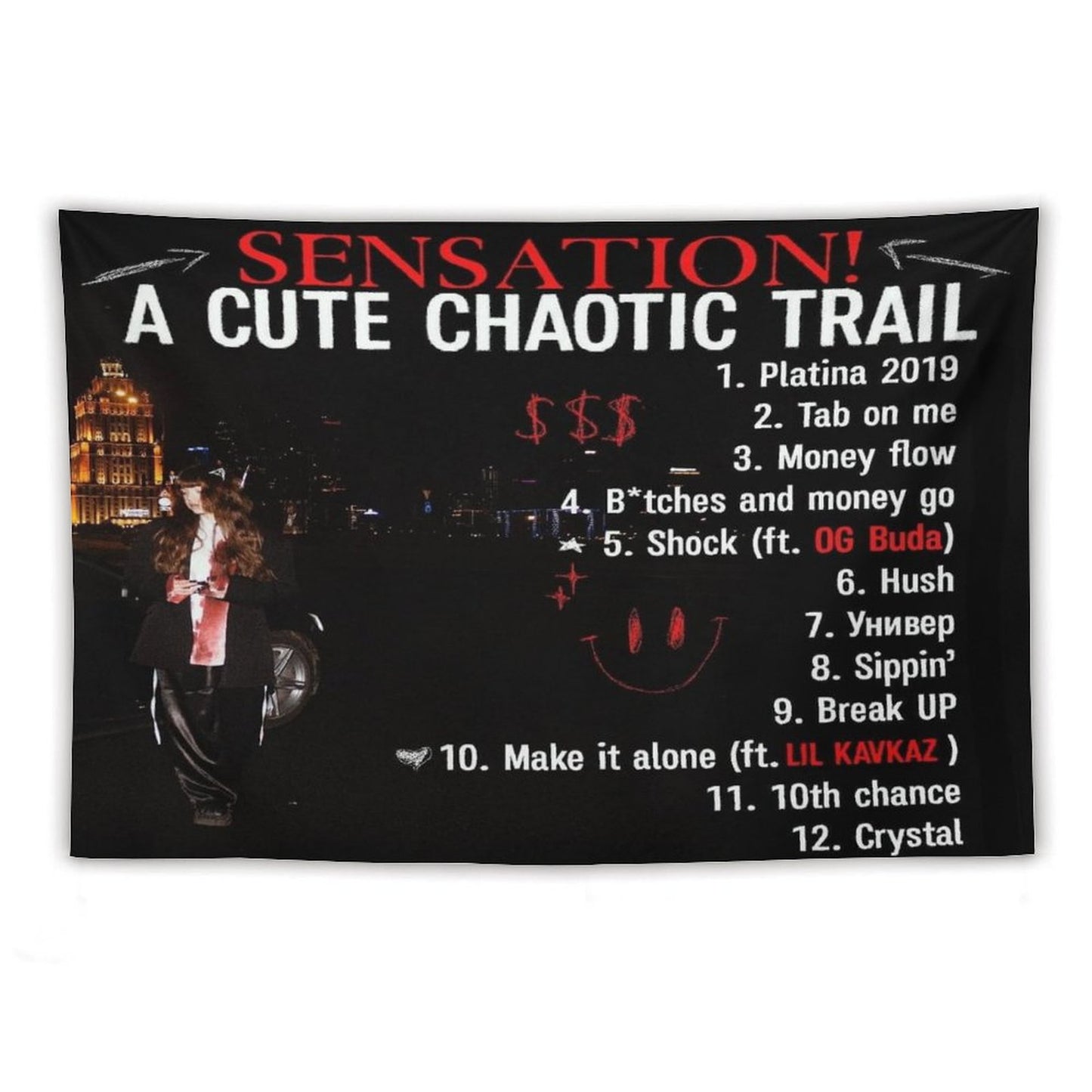 SENSATION! A Cute Chaotic Trail Tapestry