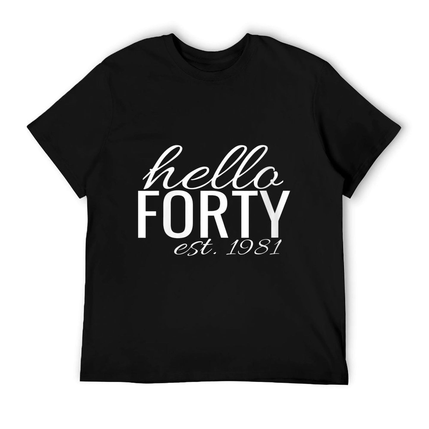Womens 40th Birthday Gifts Hello Forty Hello 40 Est. 1981 Eco-friendly Material T-Shirt