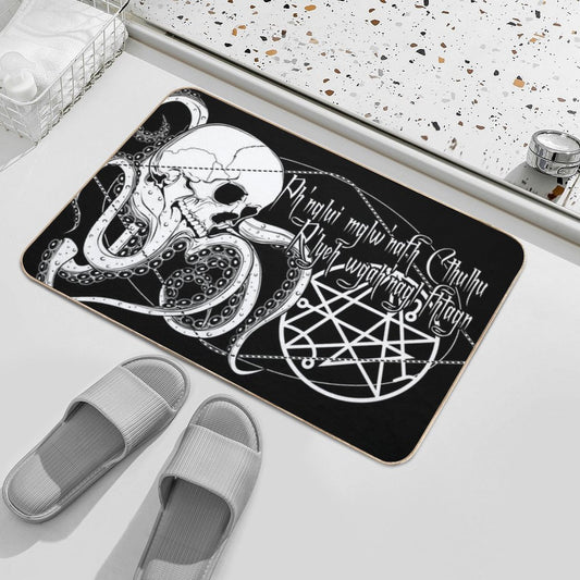 In His House at R'lyeh Dead Cthulhu Waits Dreaming. Non-Slip Bath Mat