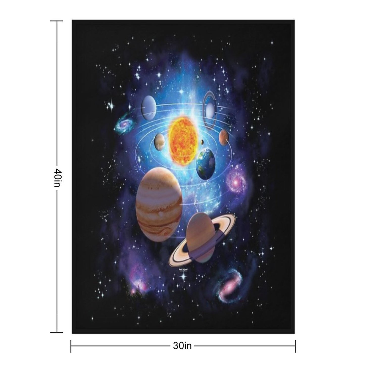 Solar System Throw Blanket