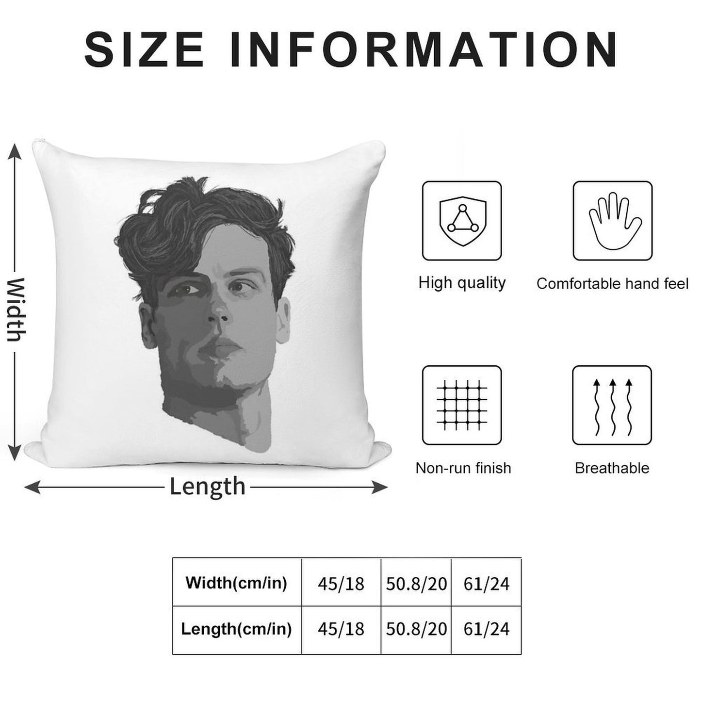 Spencer Reid from Criminal Minds Soft Anti-Pilling Throw Pillow