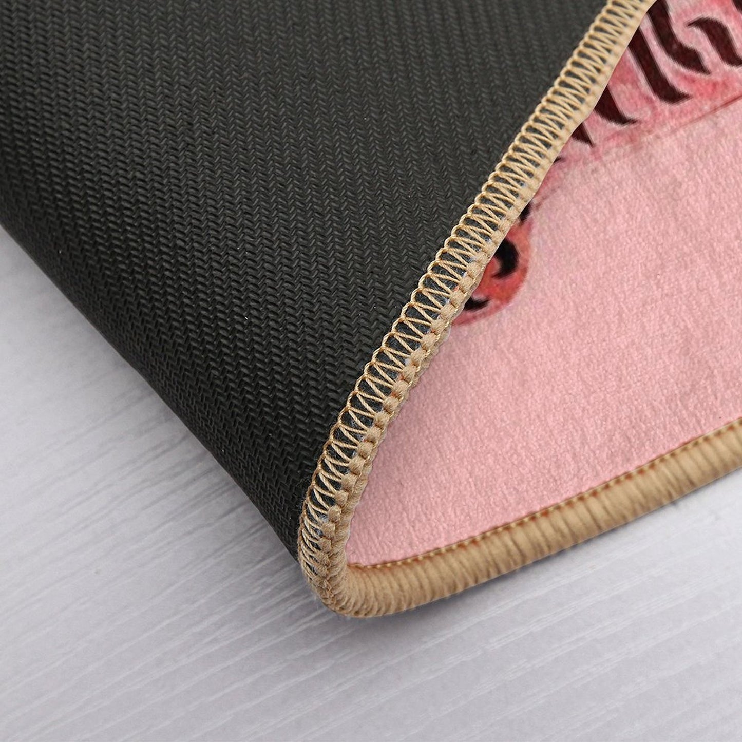 Pink Tibetan Tiger Rug Bath Mat