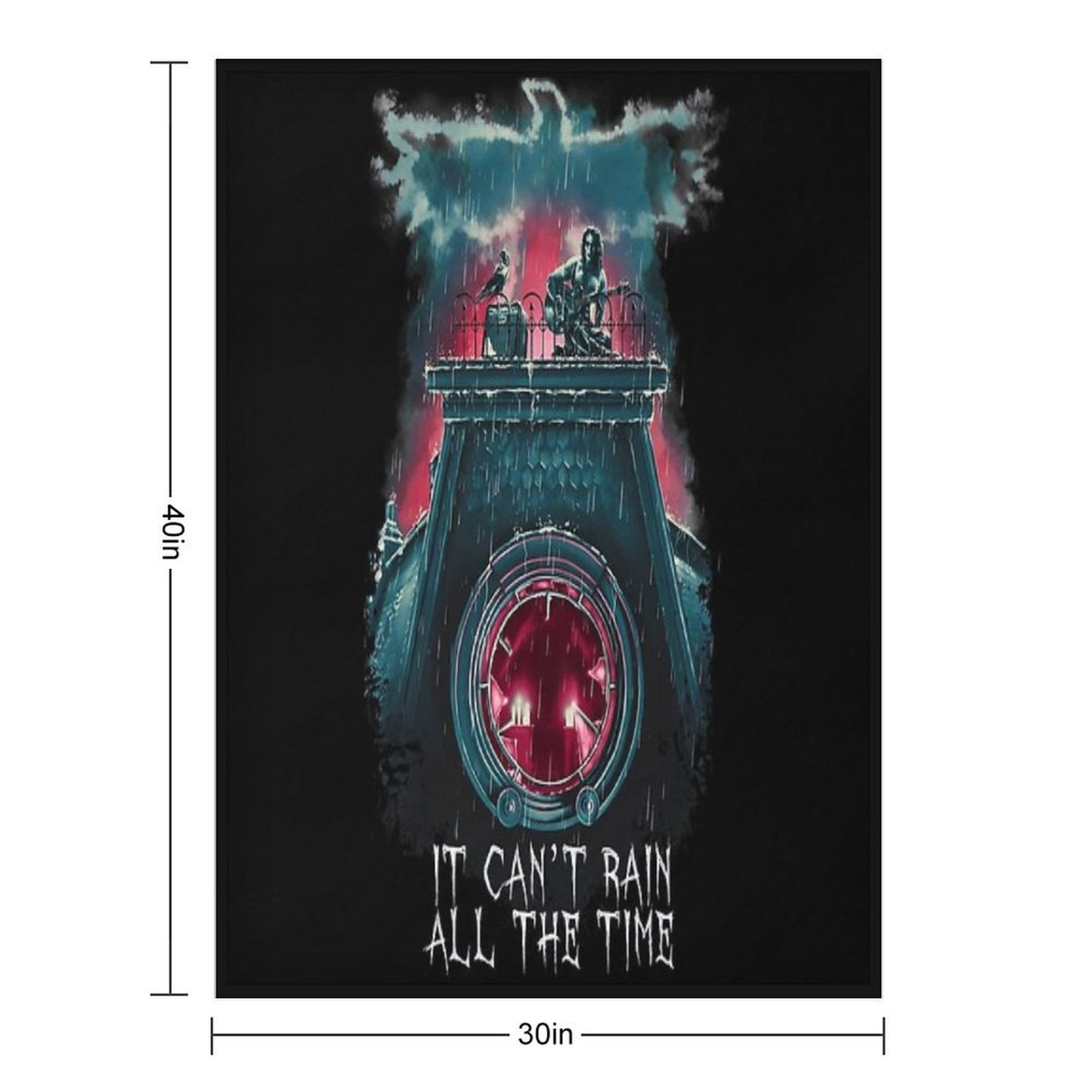 Brandon Lee The Crow Throw Blanket