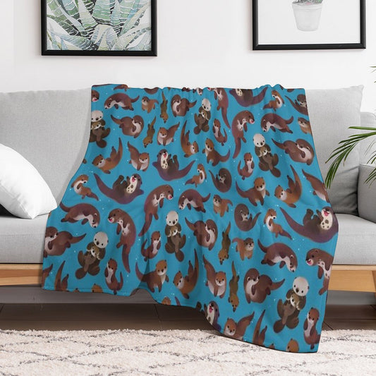 Otter Throw Blanket