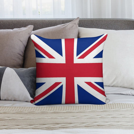 Union Jack Pillow Soft Washable Throw Pillow