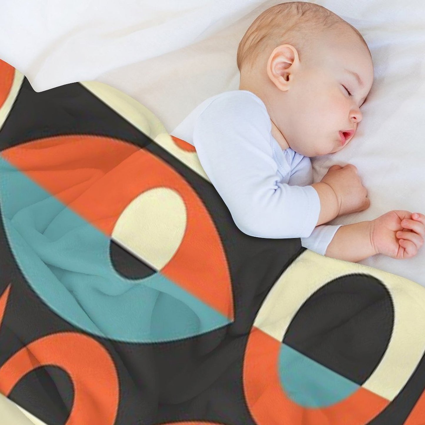 Retro Eames Era Pisces Throw Blanket