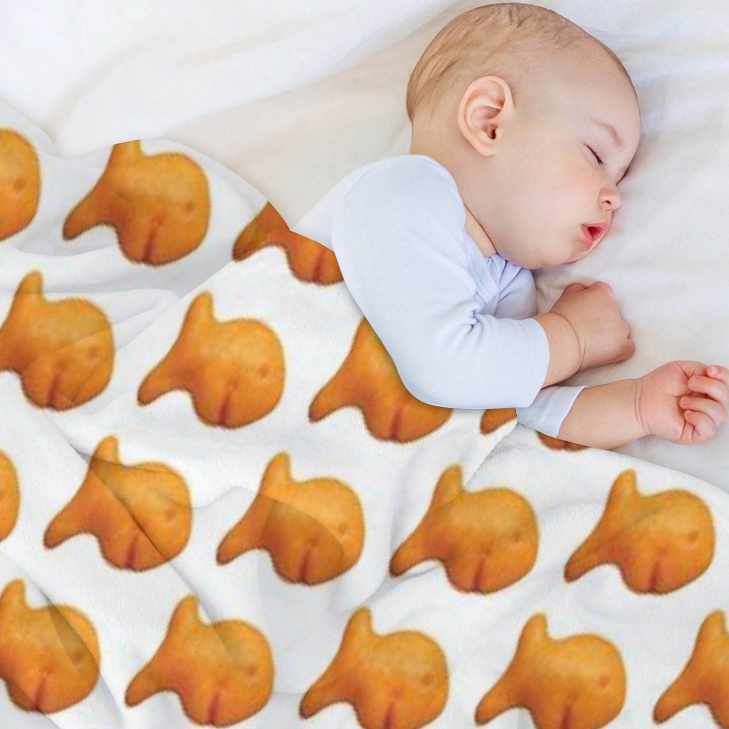 Goldfish Cracker Throw Blanket
