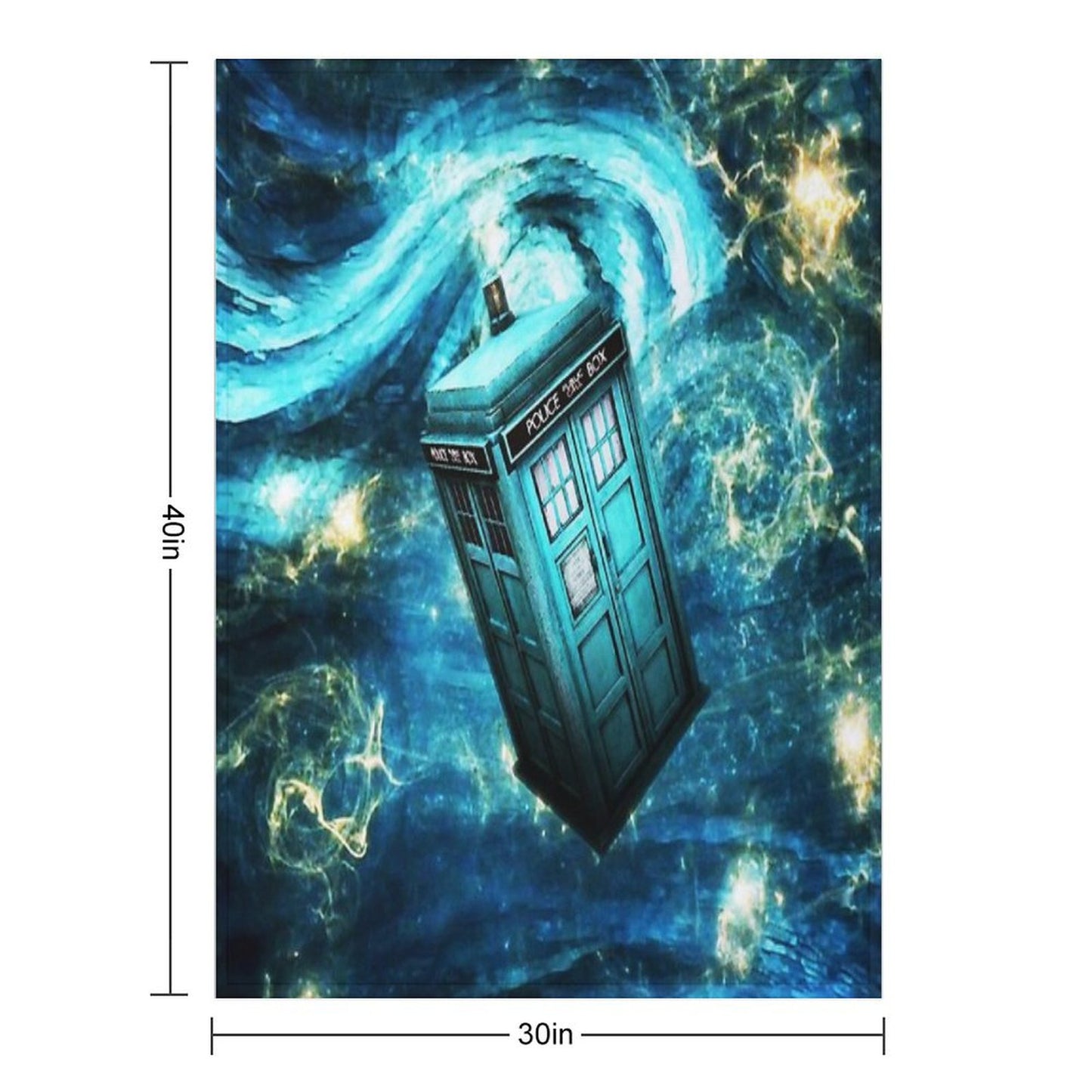 The Starry Night Throw Blanket