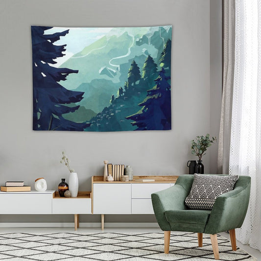 Canadian Mountain Tapestry