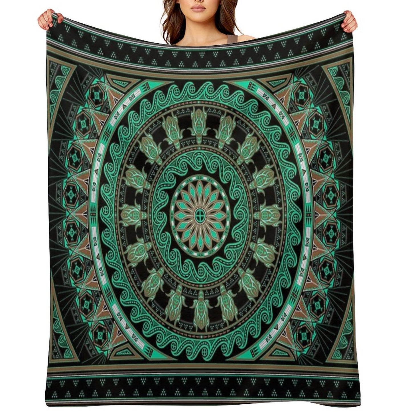 The Turtle (Keya) Throw Blanket
