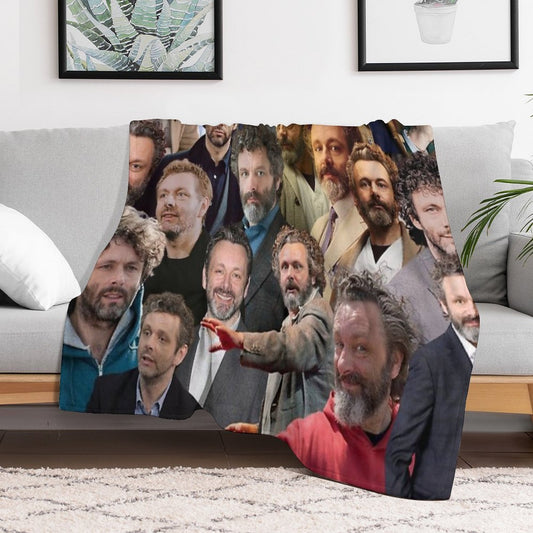 Michael Sheen Photo Collage Throw Blanket