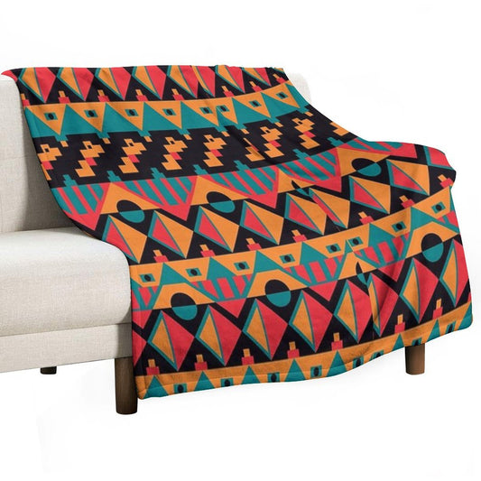 African Tribal Seamless Throw Blanket