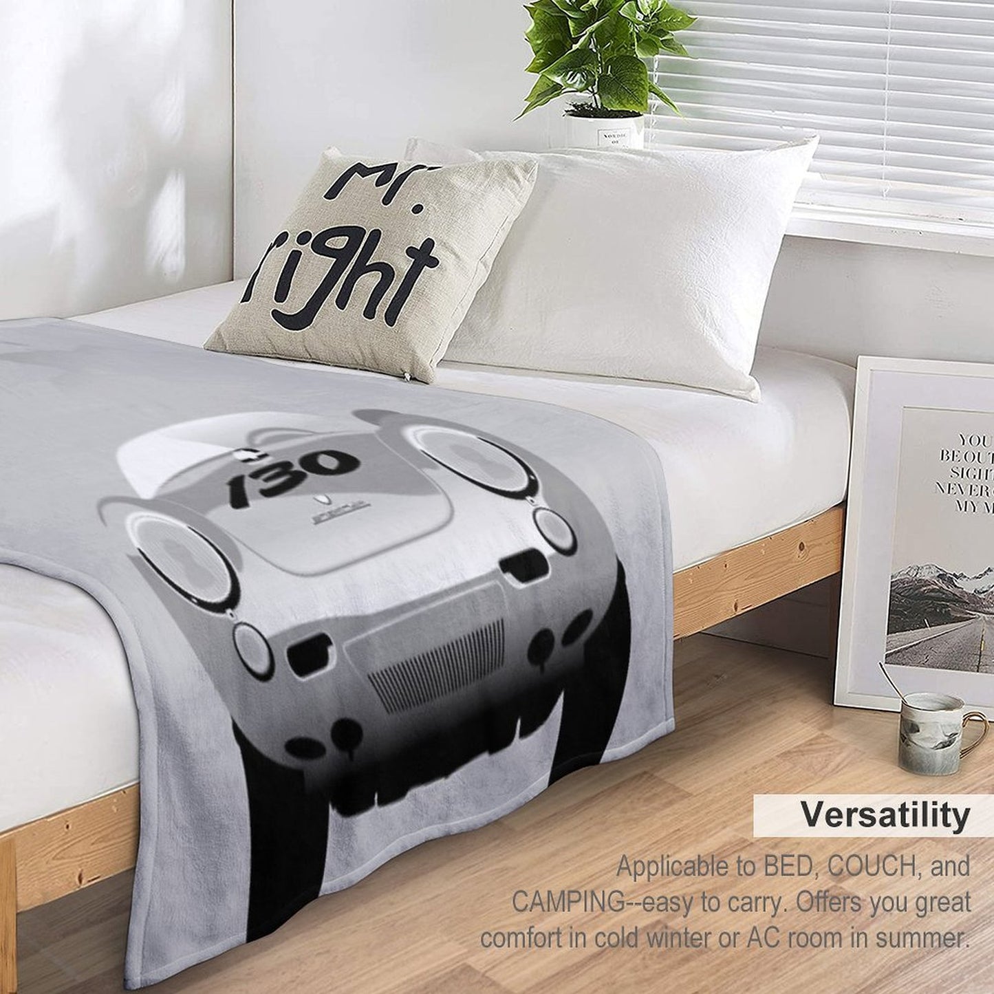 James Dean's Spyder 550 Throw Blanket