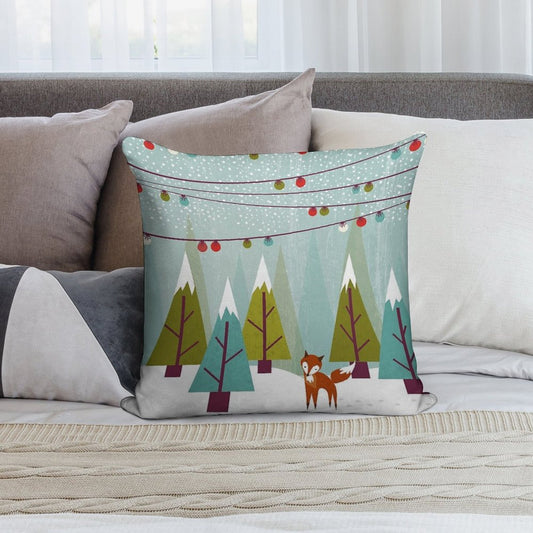 Winter Soft Anti-Pilling Throw Pillow