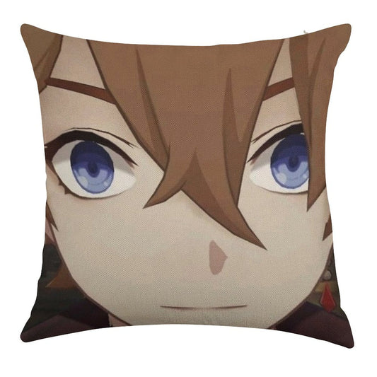 Childe Genshin Impact Linen Throw Pillow Cover