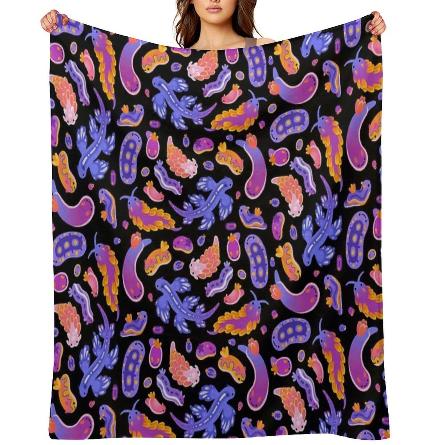 Sea Slug Throw Blanket