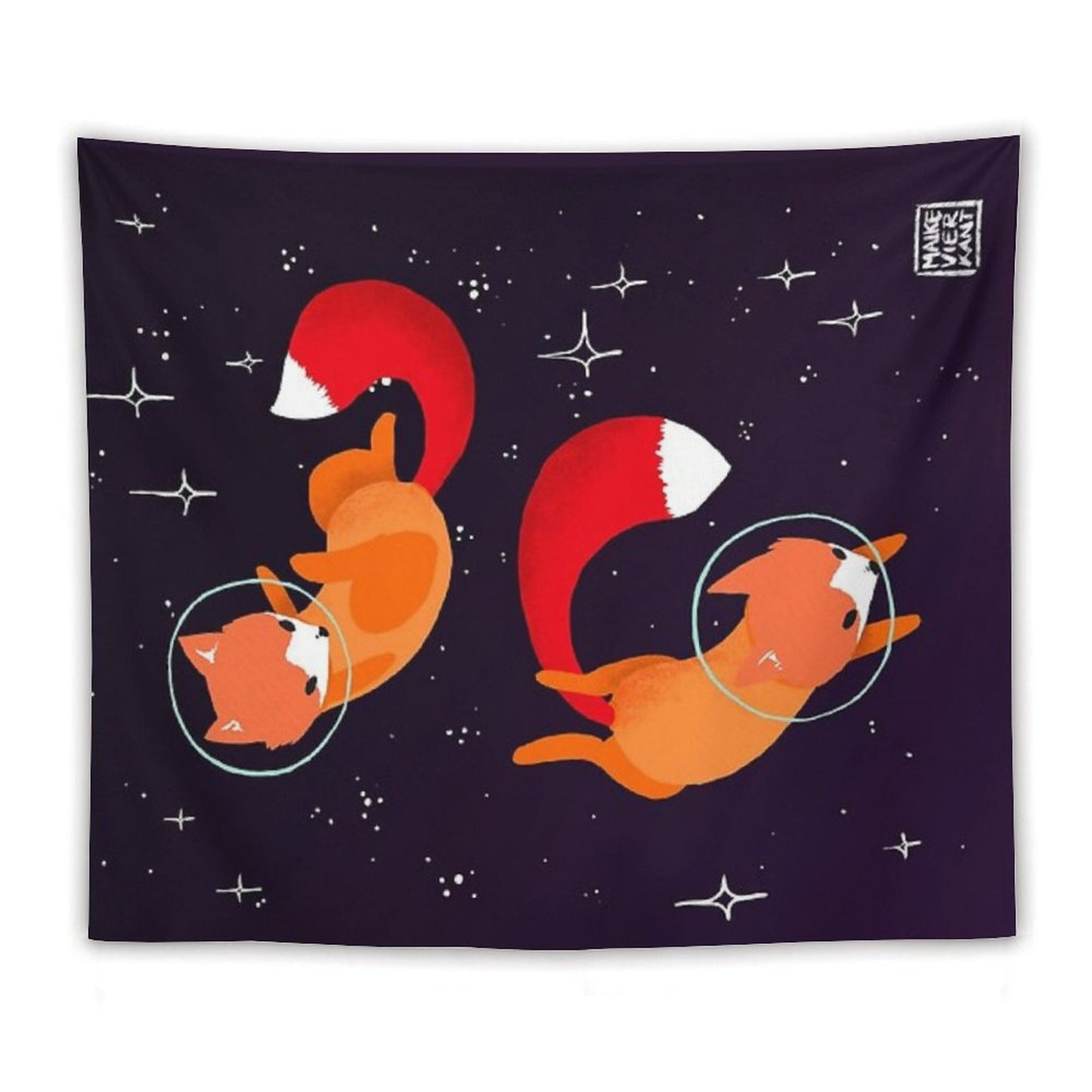 Space Foxes Tapestry