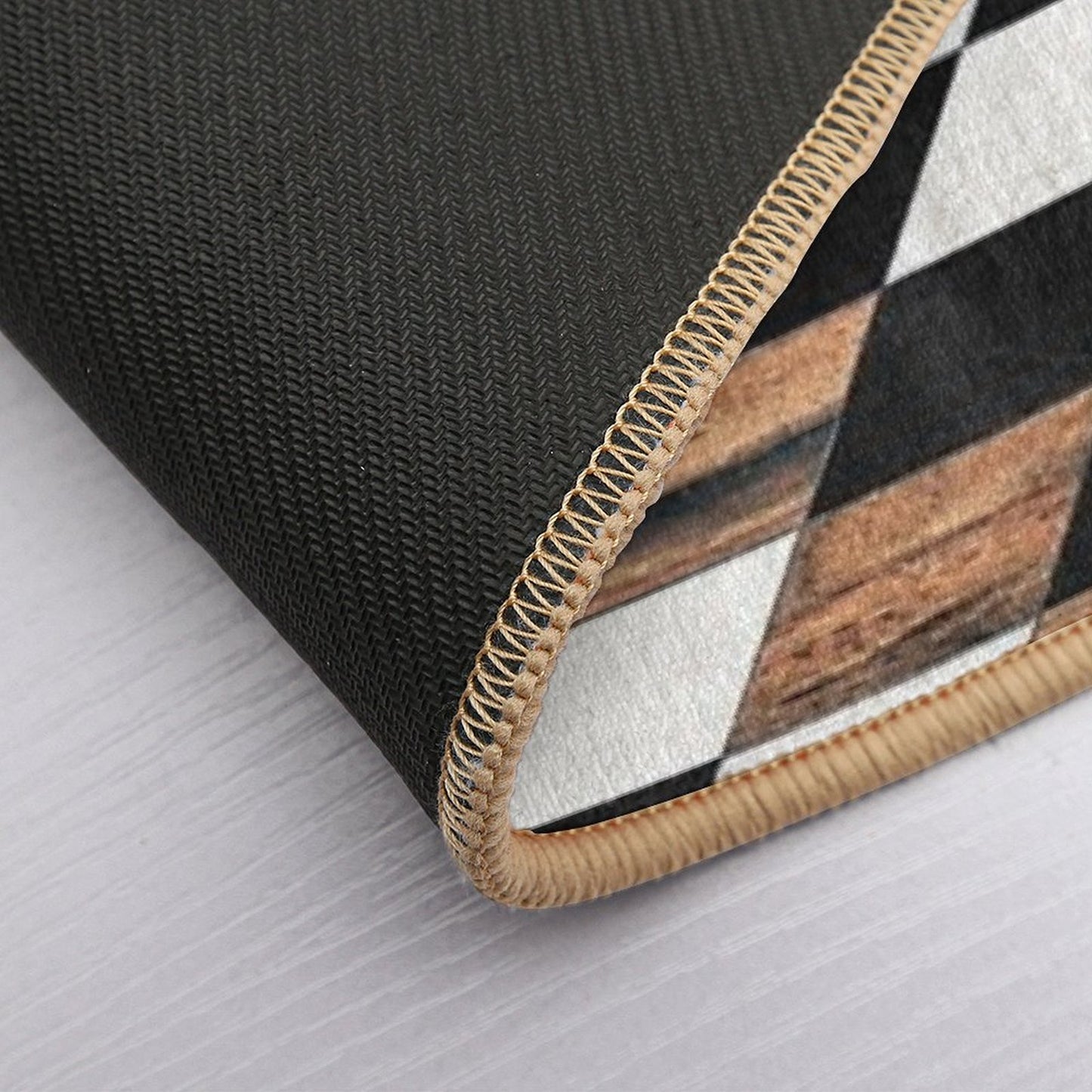 Urban Tribal Pattern No.13 - Aztec - Concrete And Wood Bath Mat