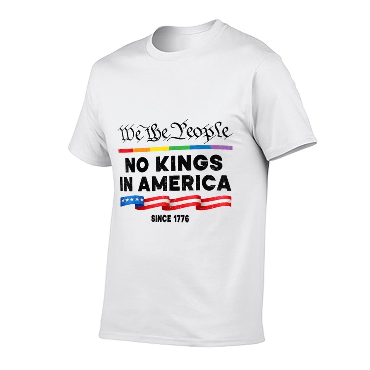 No Kings In America We The People Political Protest 4th July Stretchy T-Shirt