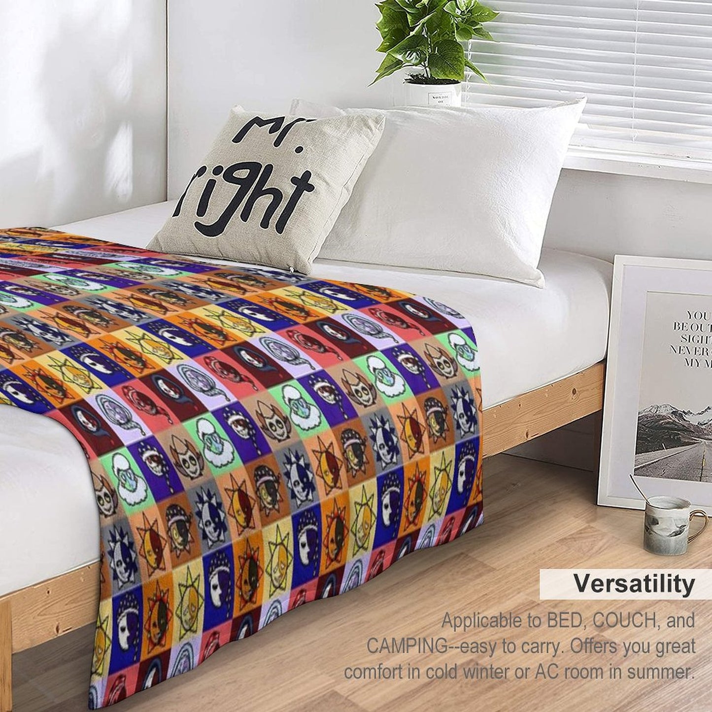 Sun And Moon Show Gang Throw Blanket