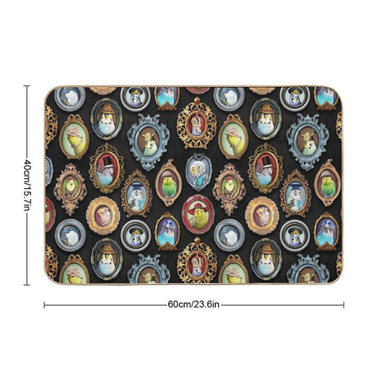 Budgies in Hats Pet-Safe Bath Mat