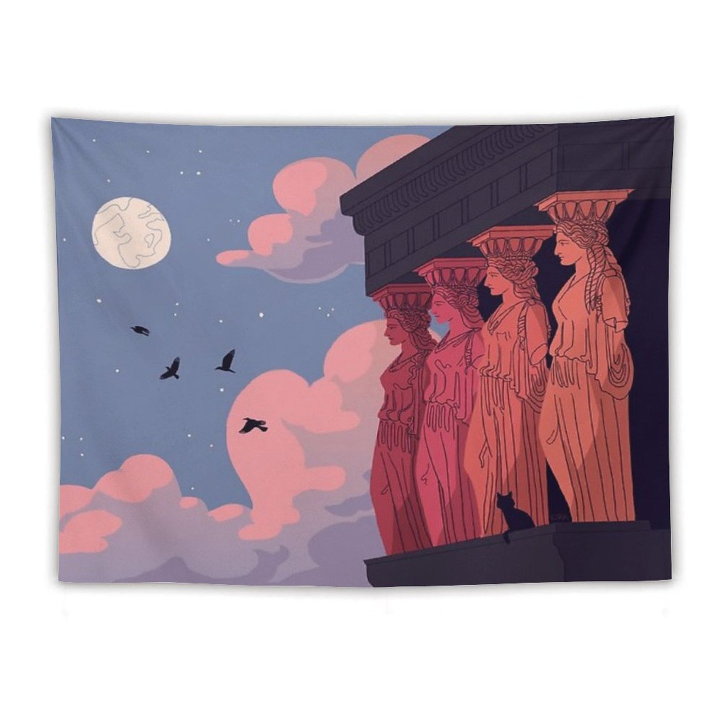 Caryatids at Dusk Tapestry
