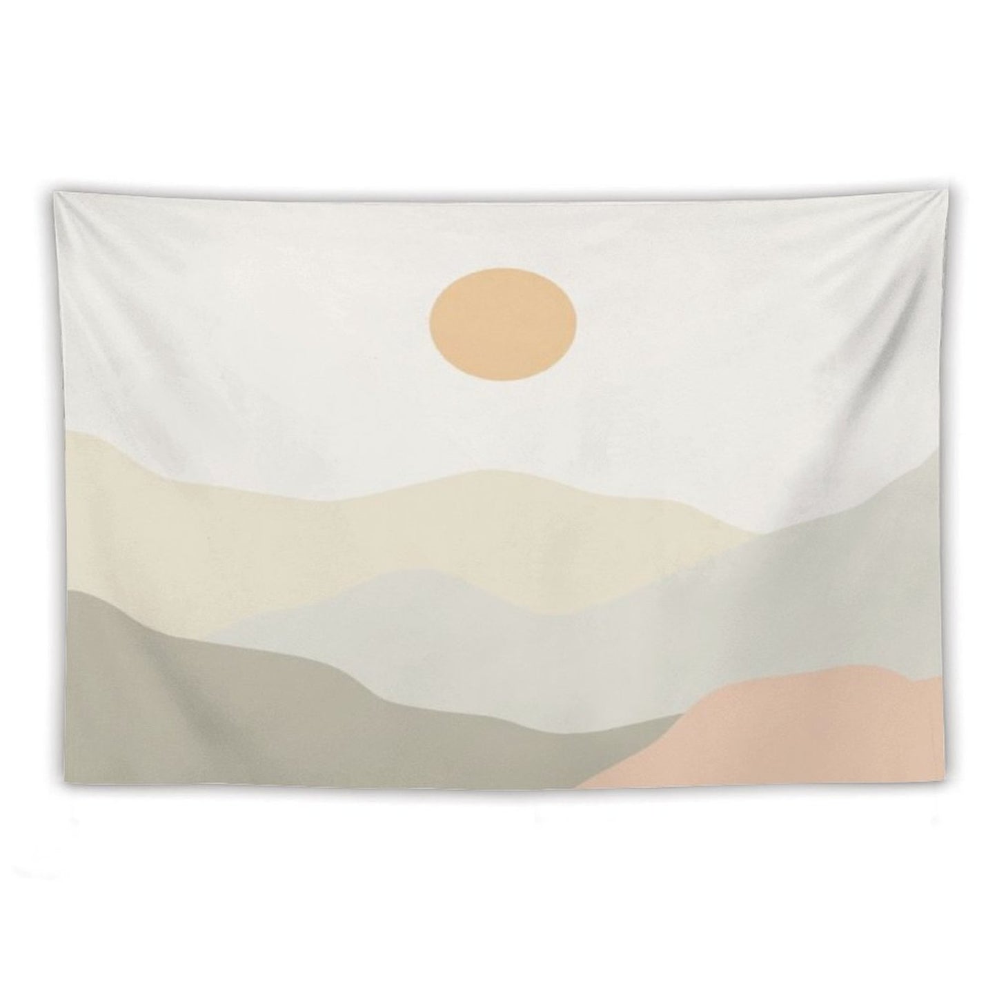 Minimalist Landscape Mountains Tapestry