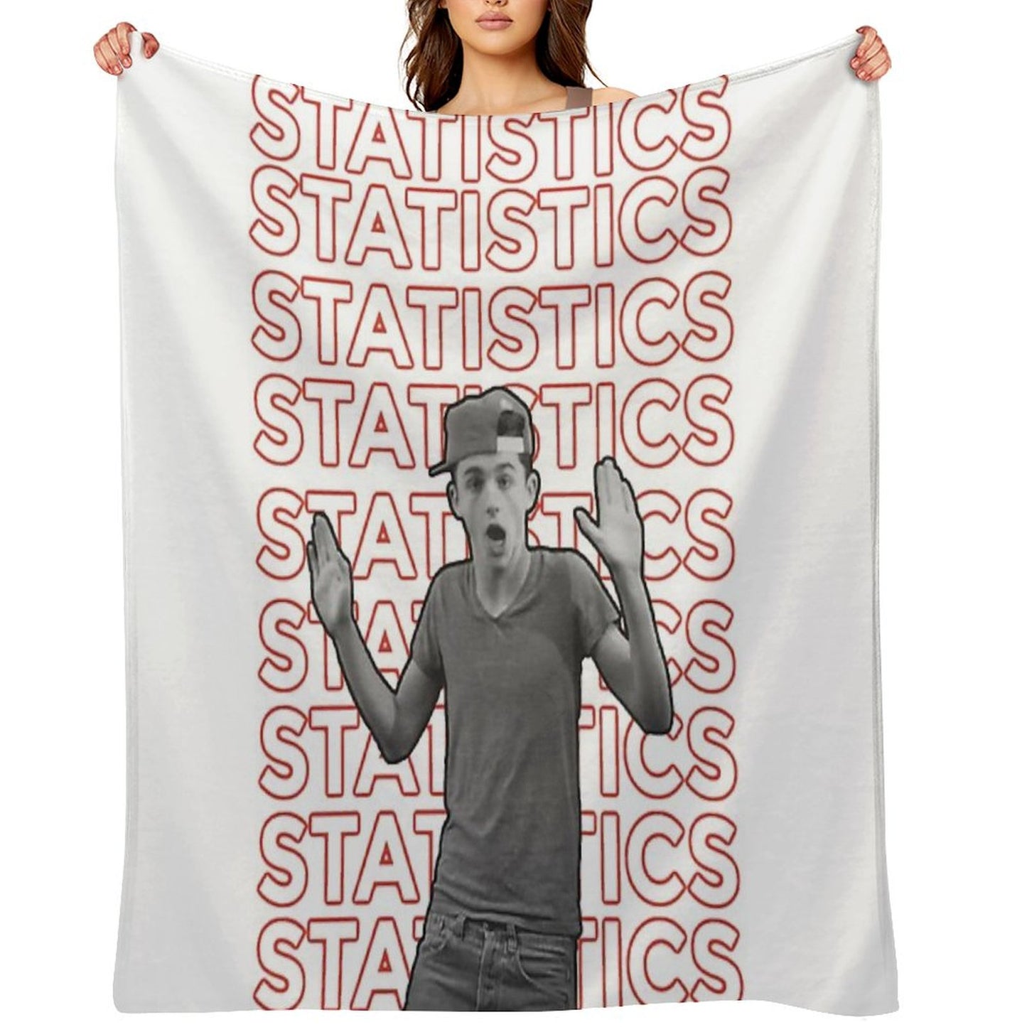 Timothée Chalamet Statistics Throw Blanket