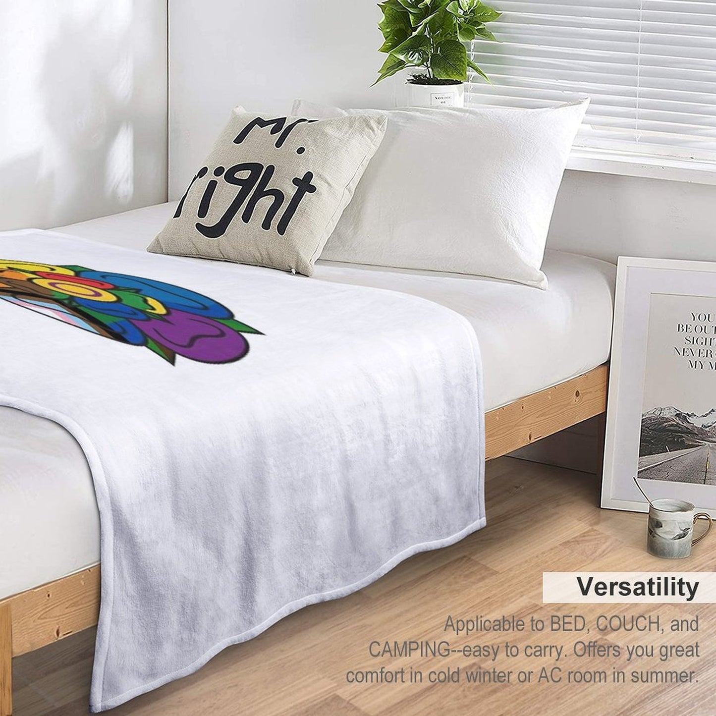 Pride Bloom Throw Blanket