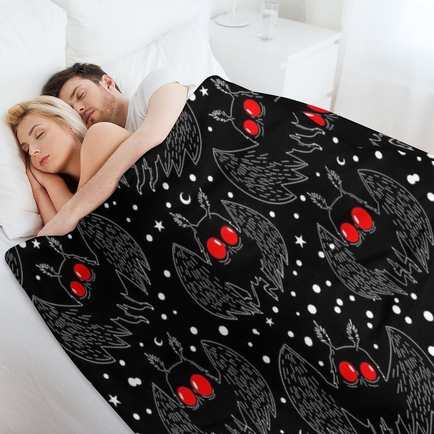 Mothman Night Throw Blanket