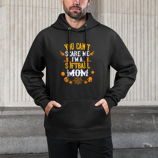 You Cant Scare Me Im A Softball Mom Halloween Customizable Surface Hoodie