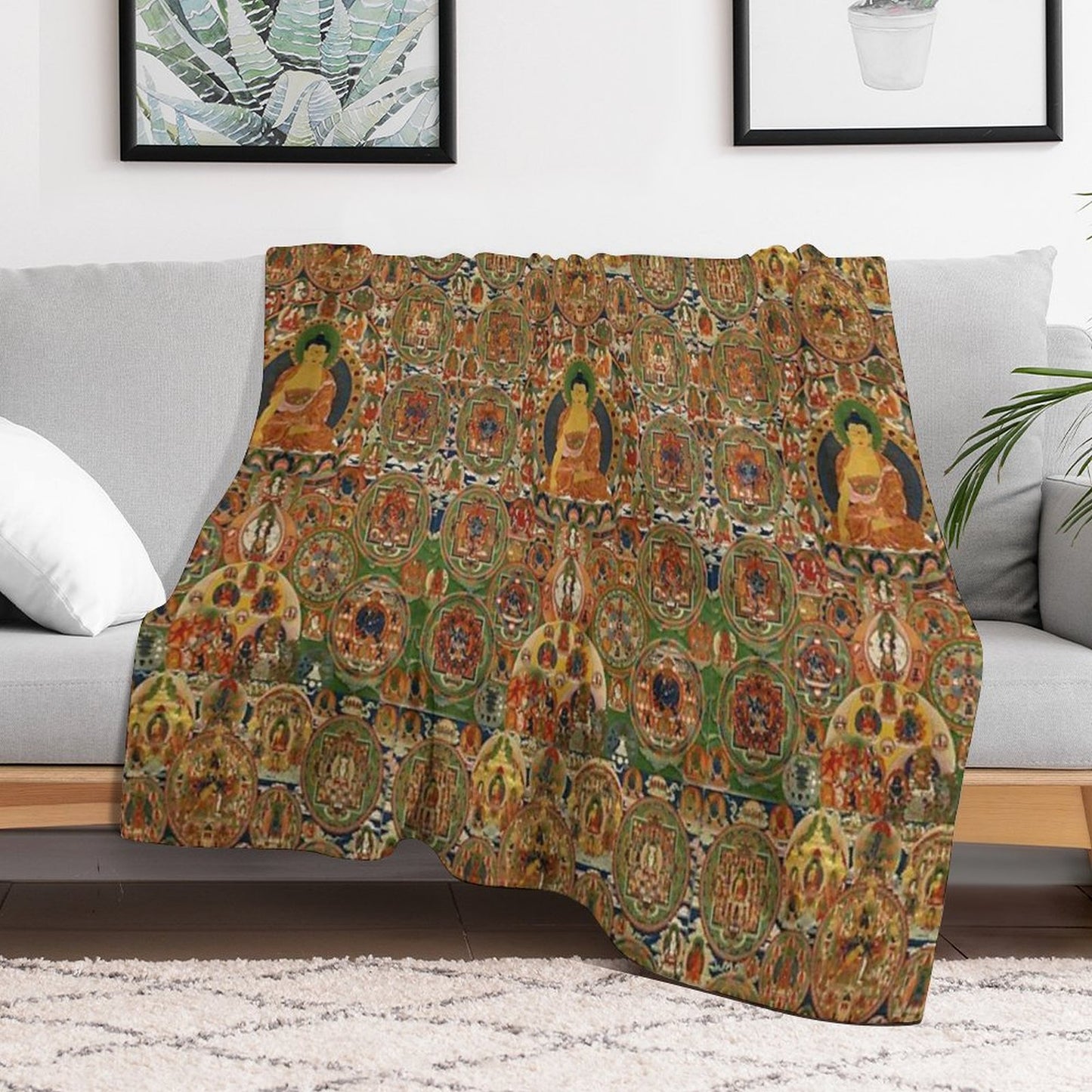 Buddha Throw Blanket