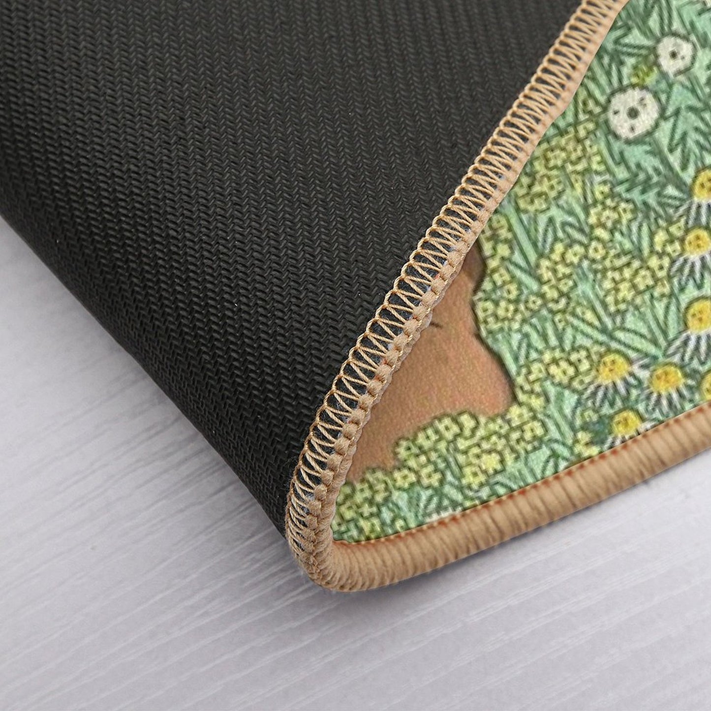 Capybaras Meadow in Green And Yellow Bath Mat