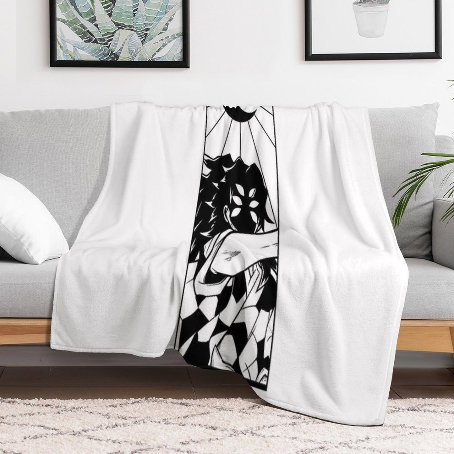 The Upper Moon One Throw Blanket