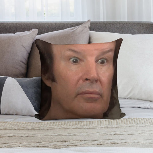 ASTONISHED BREEN - NEIL BREEN - Breen's Corrupt Merchandise - Funny Sticker Funny T-shirt Soft Easy Maintenance Throw Pillow