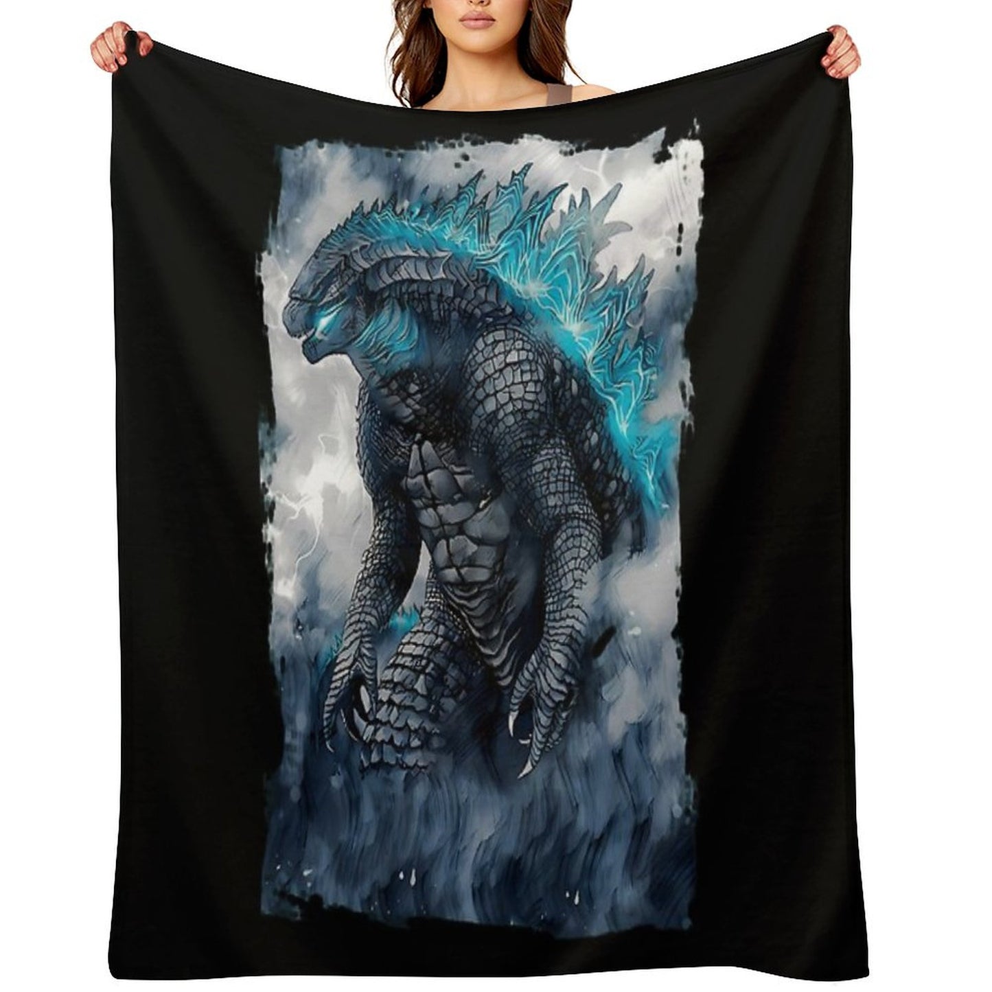 King of The Monsters Throw Blanket
