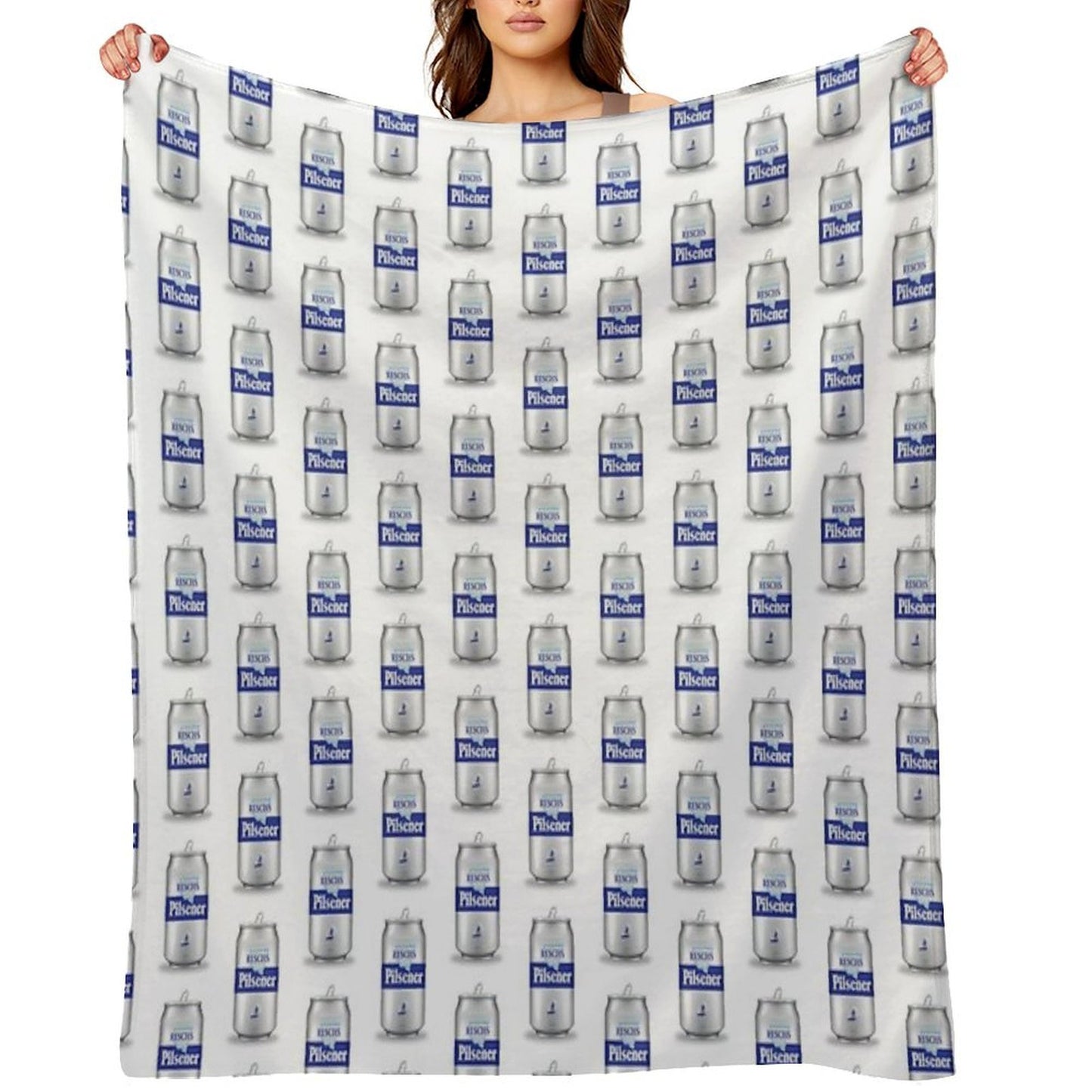 RESCHS PILSENER CAN Throw Blanket