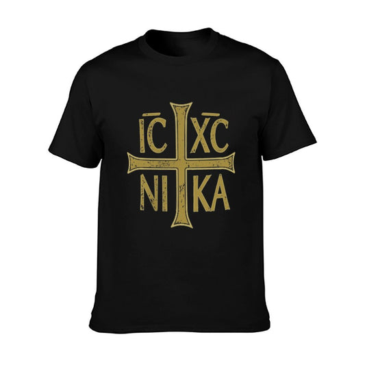 ICXC NIKA Christogram Cross Orthodox Christian Discreet T-Shirt