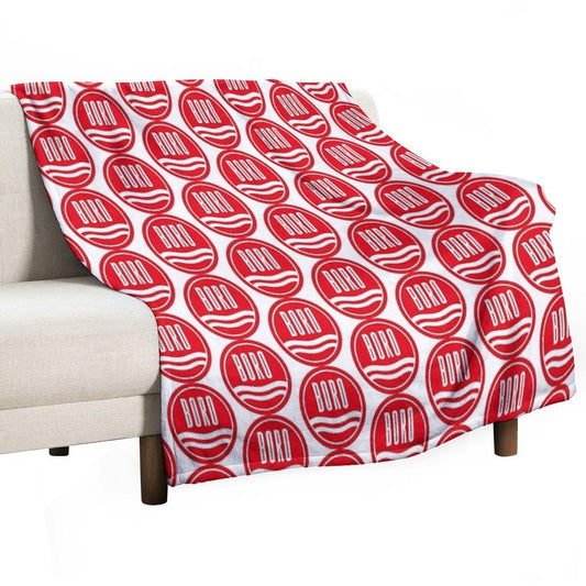 The Imperial Power of The Boro Red Throw Blanket