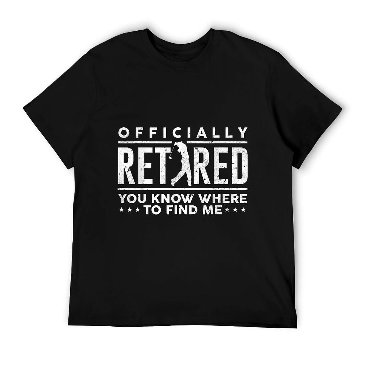 Officially Retired Gifts Golf Dad Golfing Retirement Golfer T-Shirt