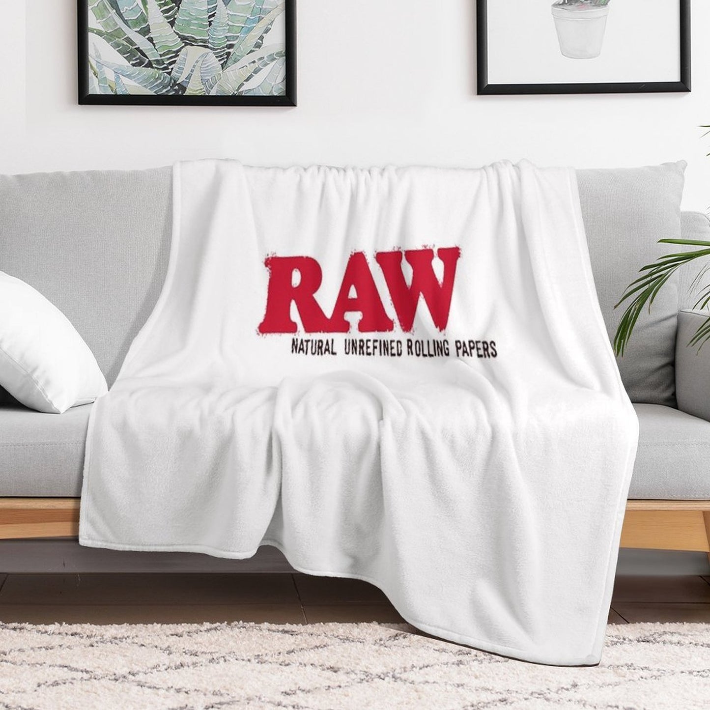 RAW Rolling Papers Throw Blanket