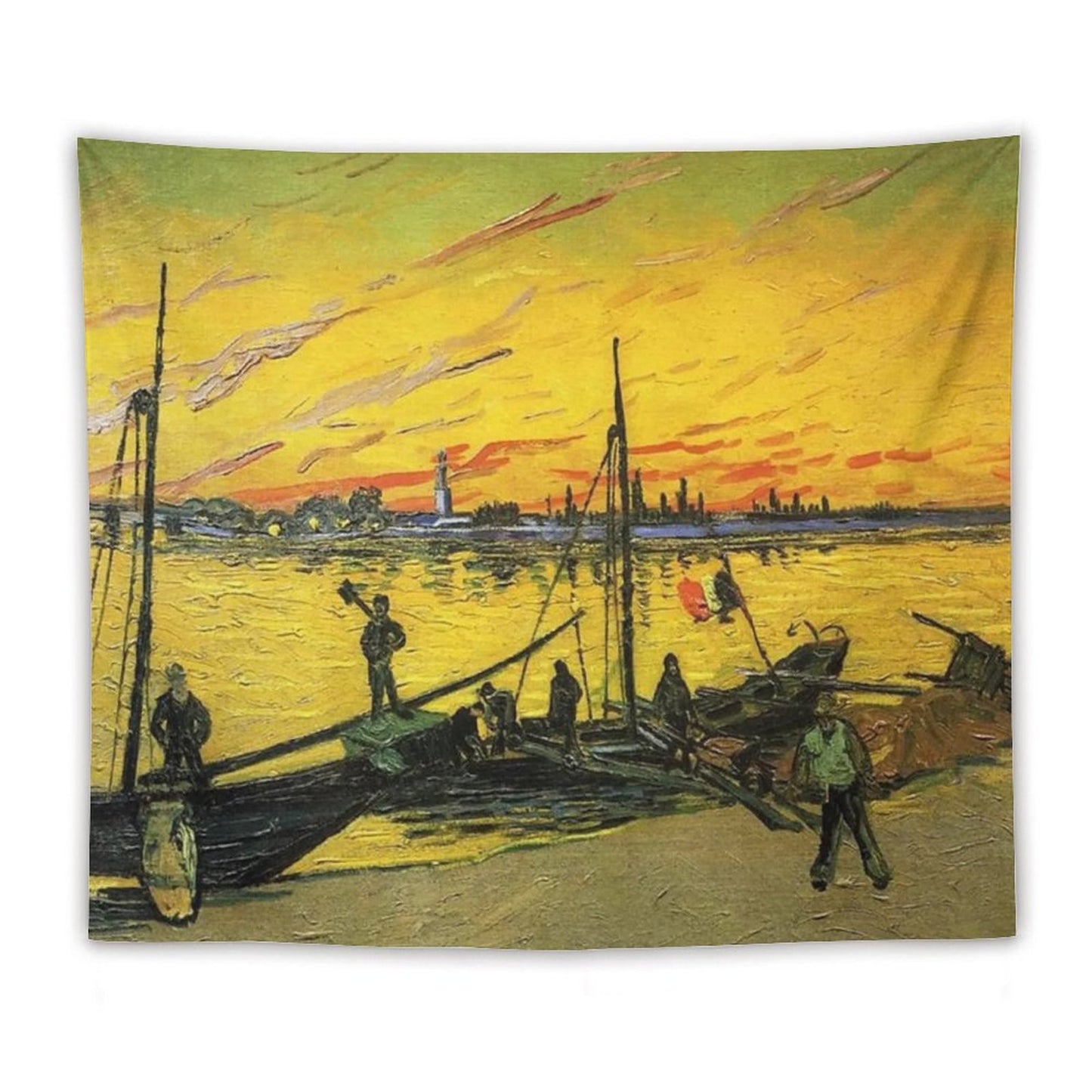 Van Gogh’s Barges (Stevedores) Tapestry
