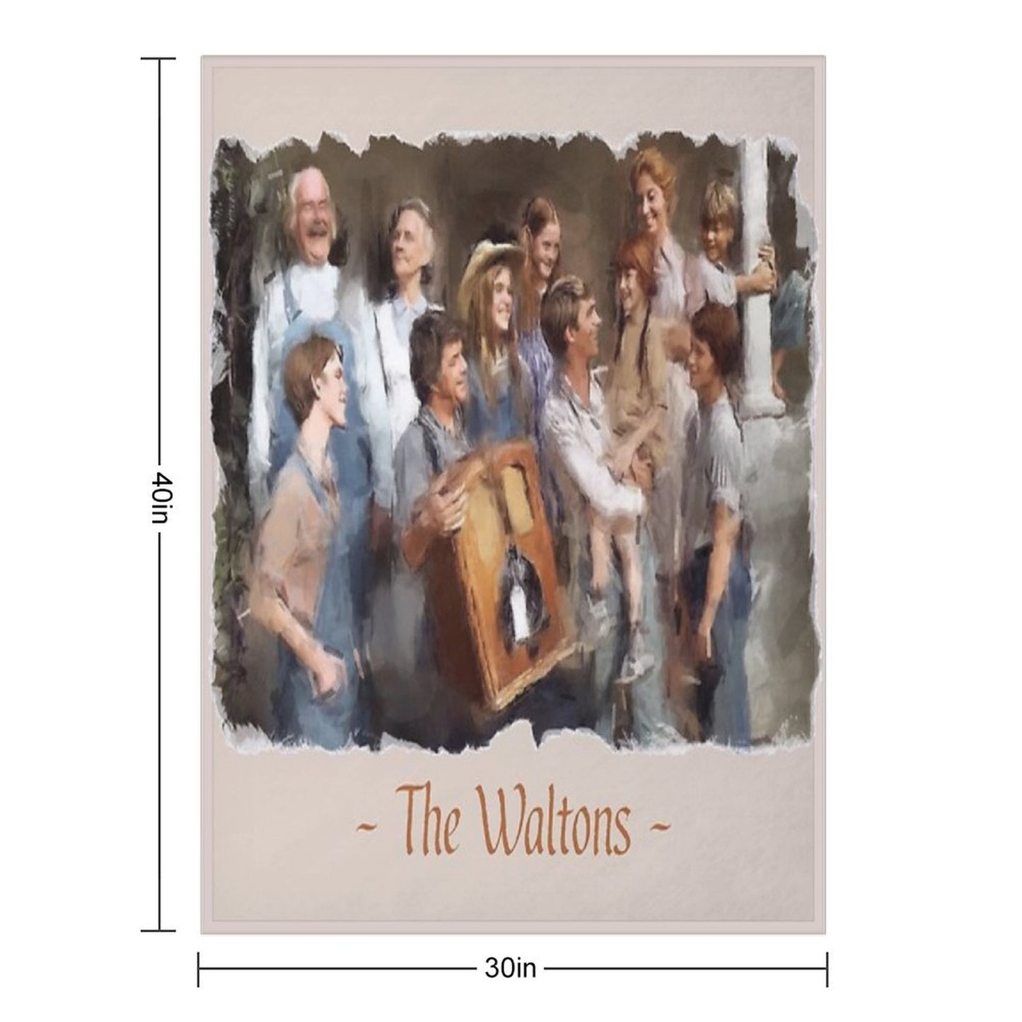 The Waltons TV Show Throw Blanket