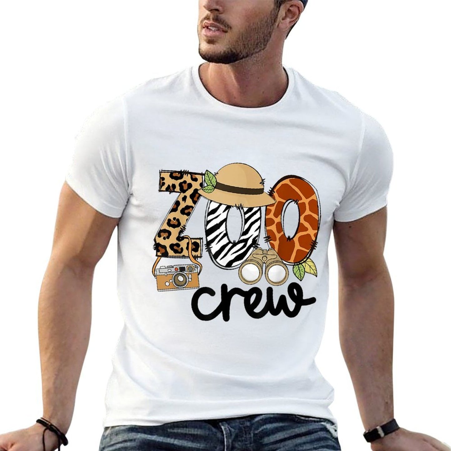 Zoo Crew Leonard Safari Animal Kingdom Zoo Keeper Kids Wrinkle-resistant T-Shirt