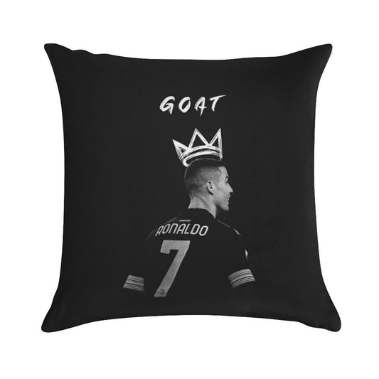 Cristiano Ronaldo Goat Soft Anti-Pilling Throw Pillow