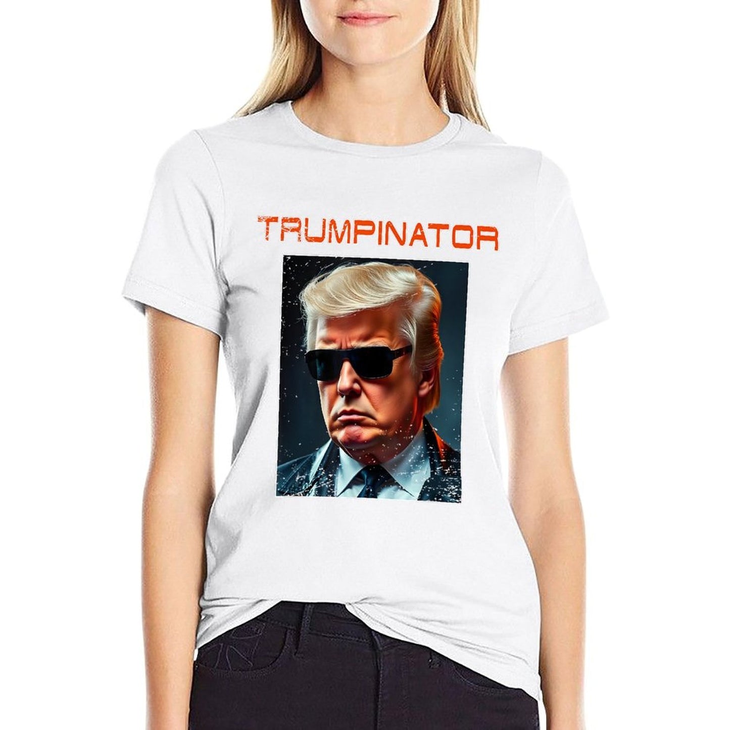 Trump Great Trumpinator President Again Graphic Art Design Tagless Design T-Shirt