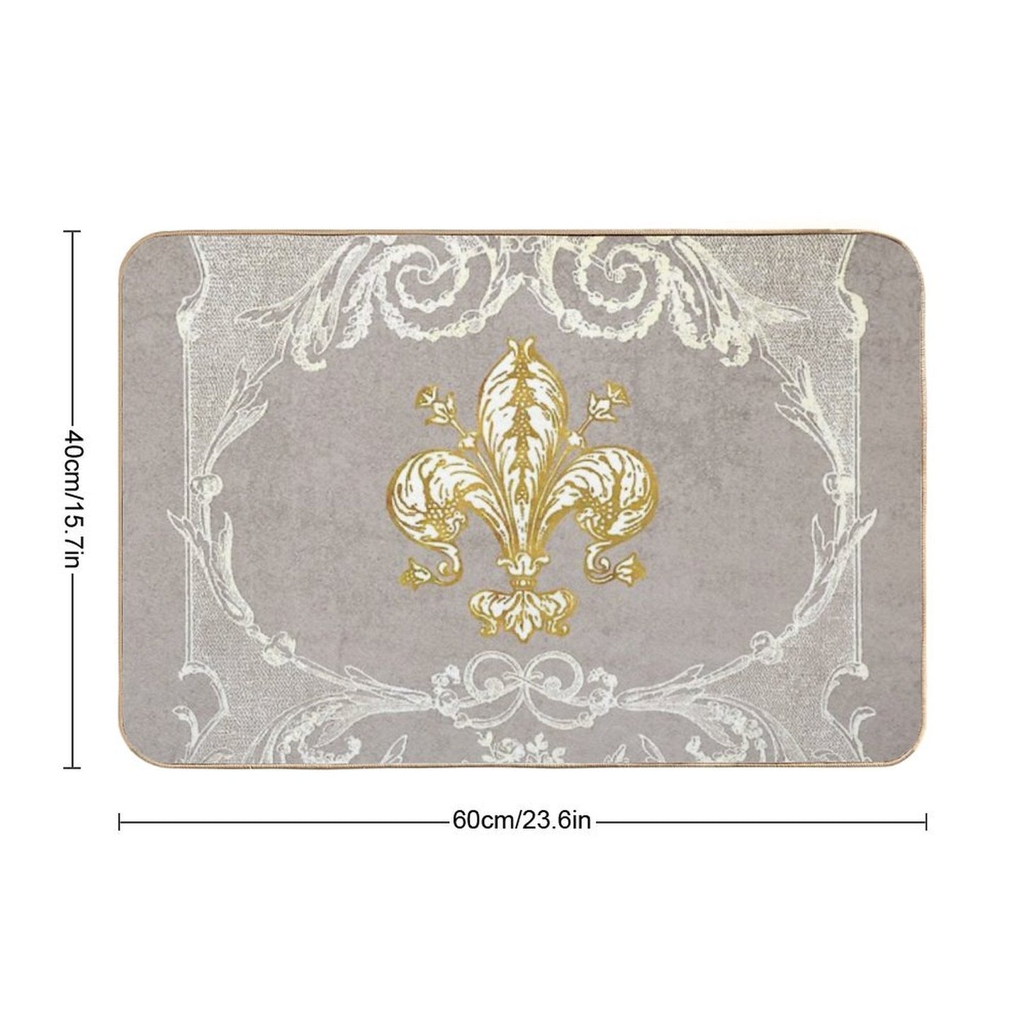 Fleur-de-lis, French, Fleur-de-lys Bath Mat