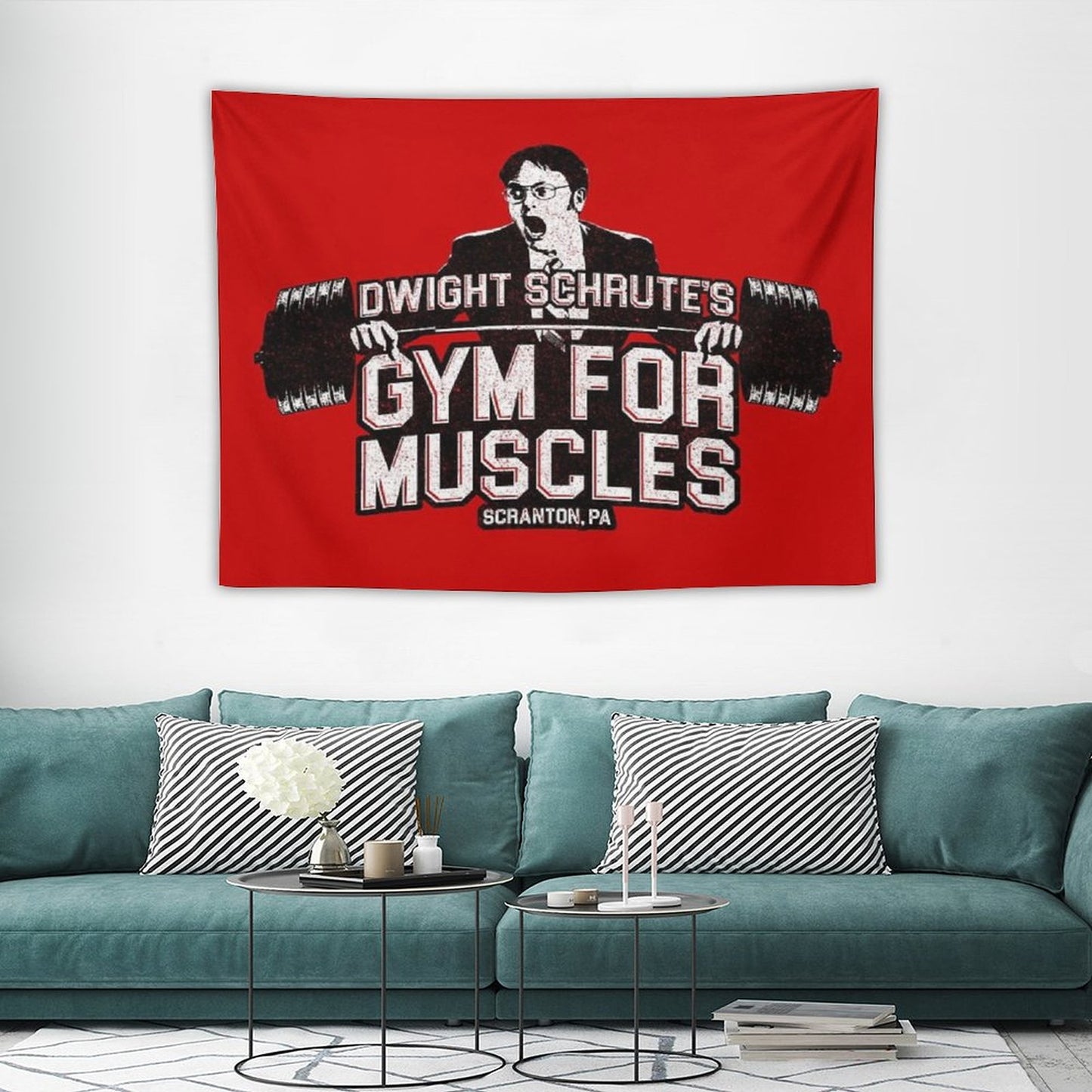 Dwight Schrute's Gym For Muscles Tapestry