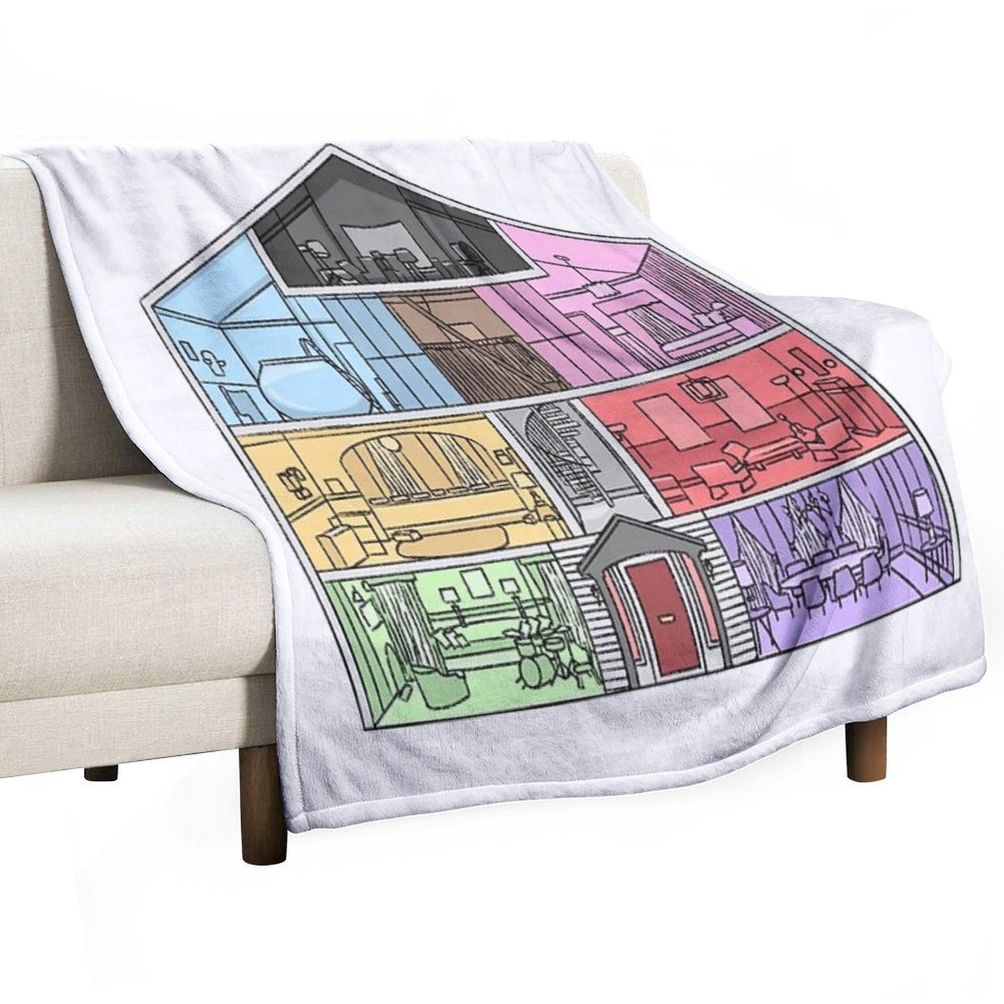 Lover House Throw Blanket