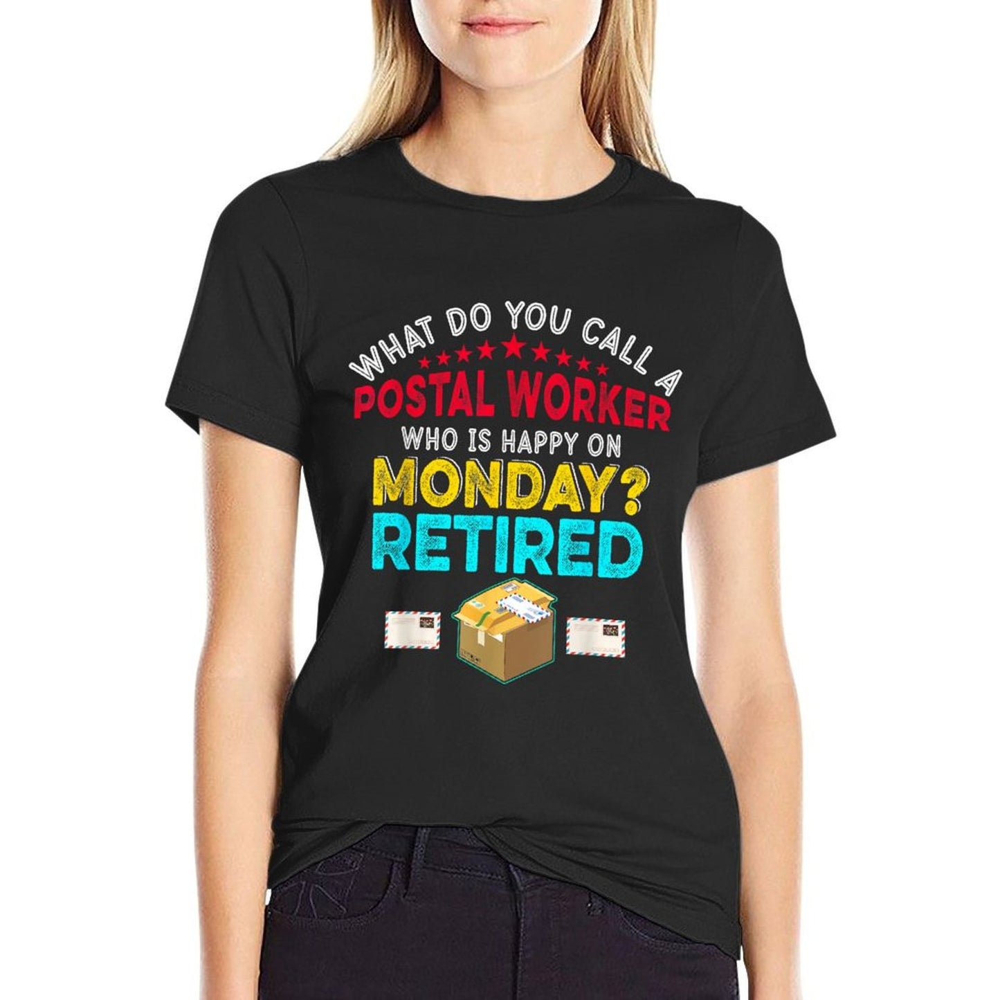 Vintage Retro Happy Retirement Funny A Postal Worker Retired T-Shirt